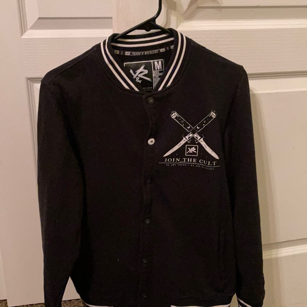 Black Young & Reckless bomber jacket
